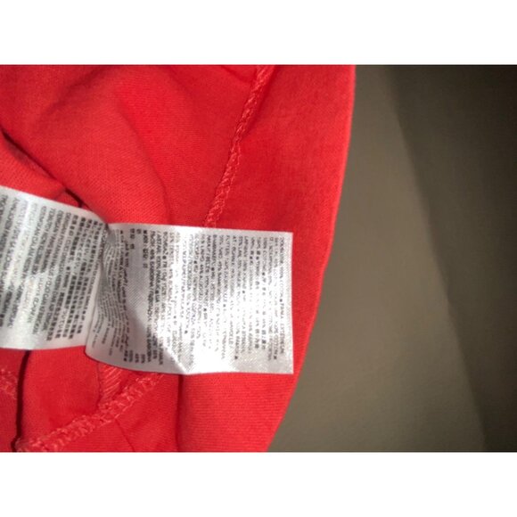 Gap Sleeveless ALine Dress Rose Bush Red Cotton Blend Size 02 - Picture 7 of 12